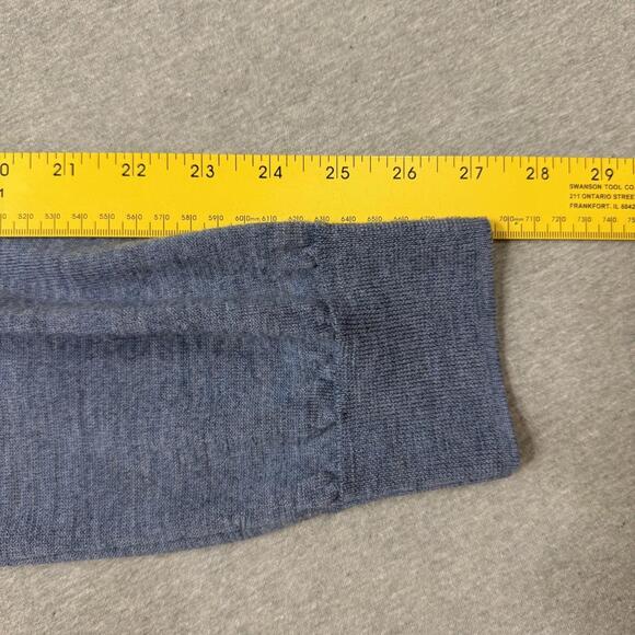 Polo Ralph Lauren Sweater Mens 2XL Blue Merino Wool V Neck Knit Pullover - Picture 3 of 6